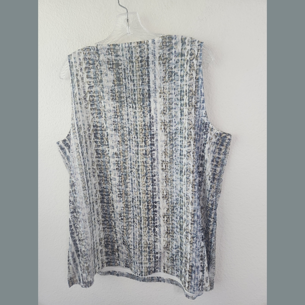 Chico's Python Print Sequin Dressy Tank Top Sz 3 … - image 3